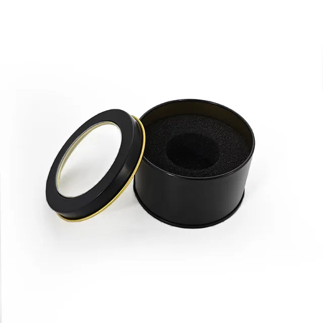 Circle Black Tin