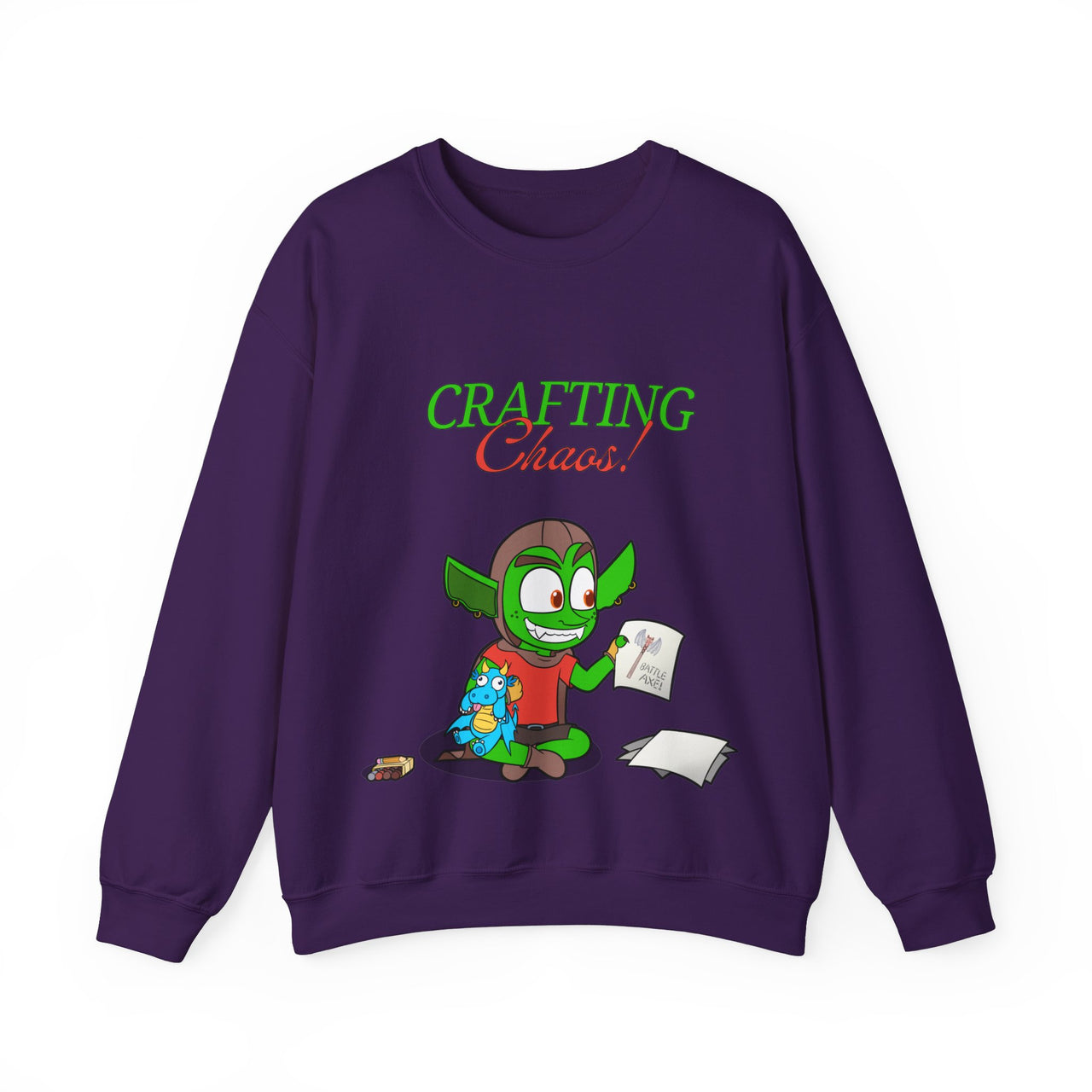 GobGob's Crafting Chaos Crewneck Sweatshirt