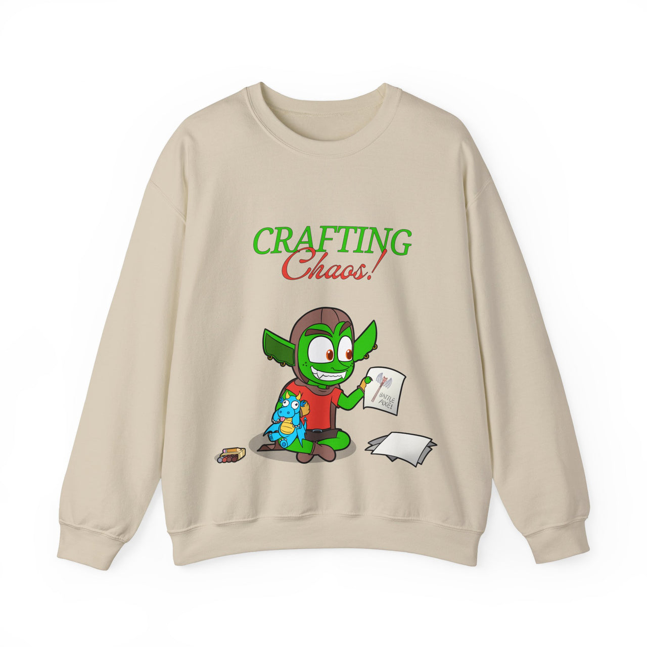 GobGob's Crafting Chaos Crewneck Sweatshirt