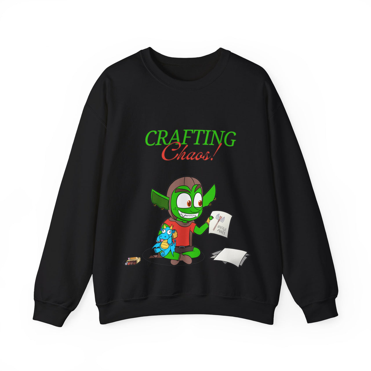 GobGob's Crafting Chaos Crewneck Sweatshirt