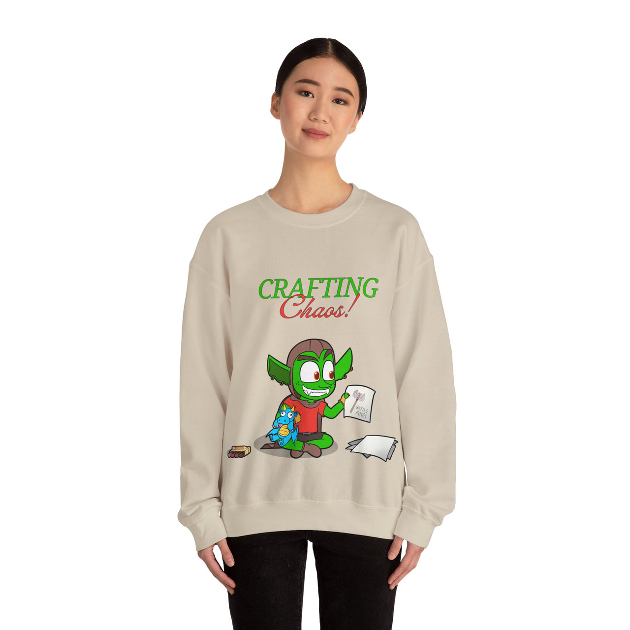 GobGob's Crafting Chaos Crewneck Sweatshirt