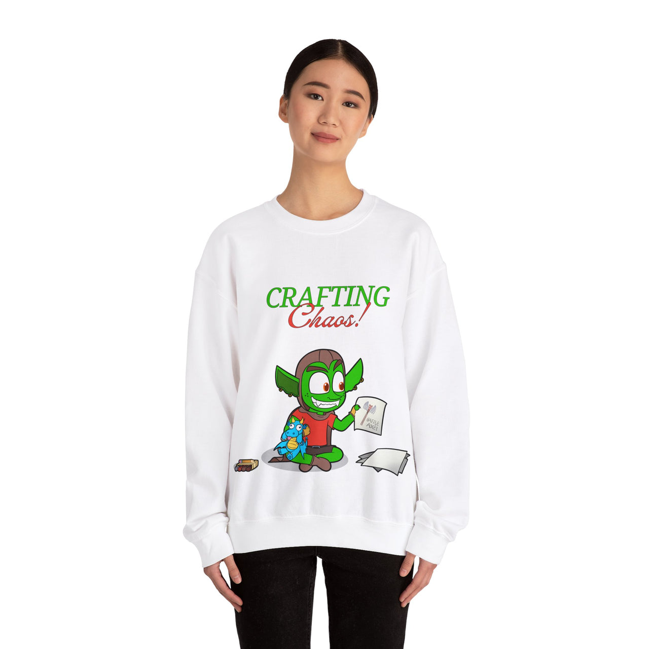 GobGob's Crafting Chaos Crewneck Sweatshirt