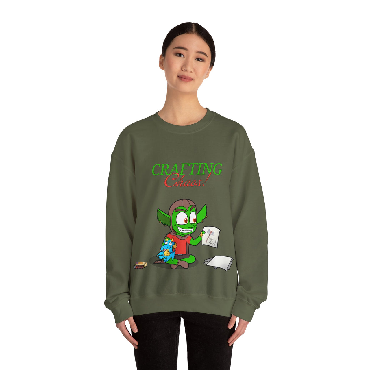 GobGob's Crafting Chaos Crewneck Sweatshirt