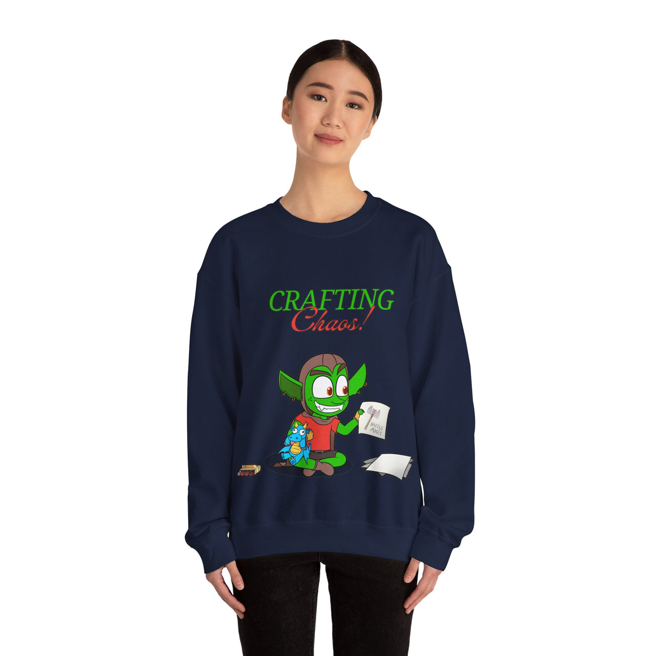 GobGob's Crafting Chaos Crewneck Sweatshirt