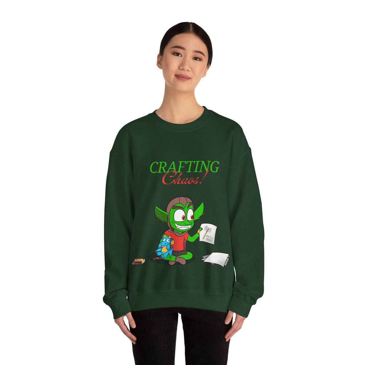 GobGob's Crafting Chaos Crewneck Sweatshirt