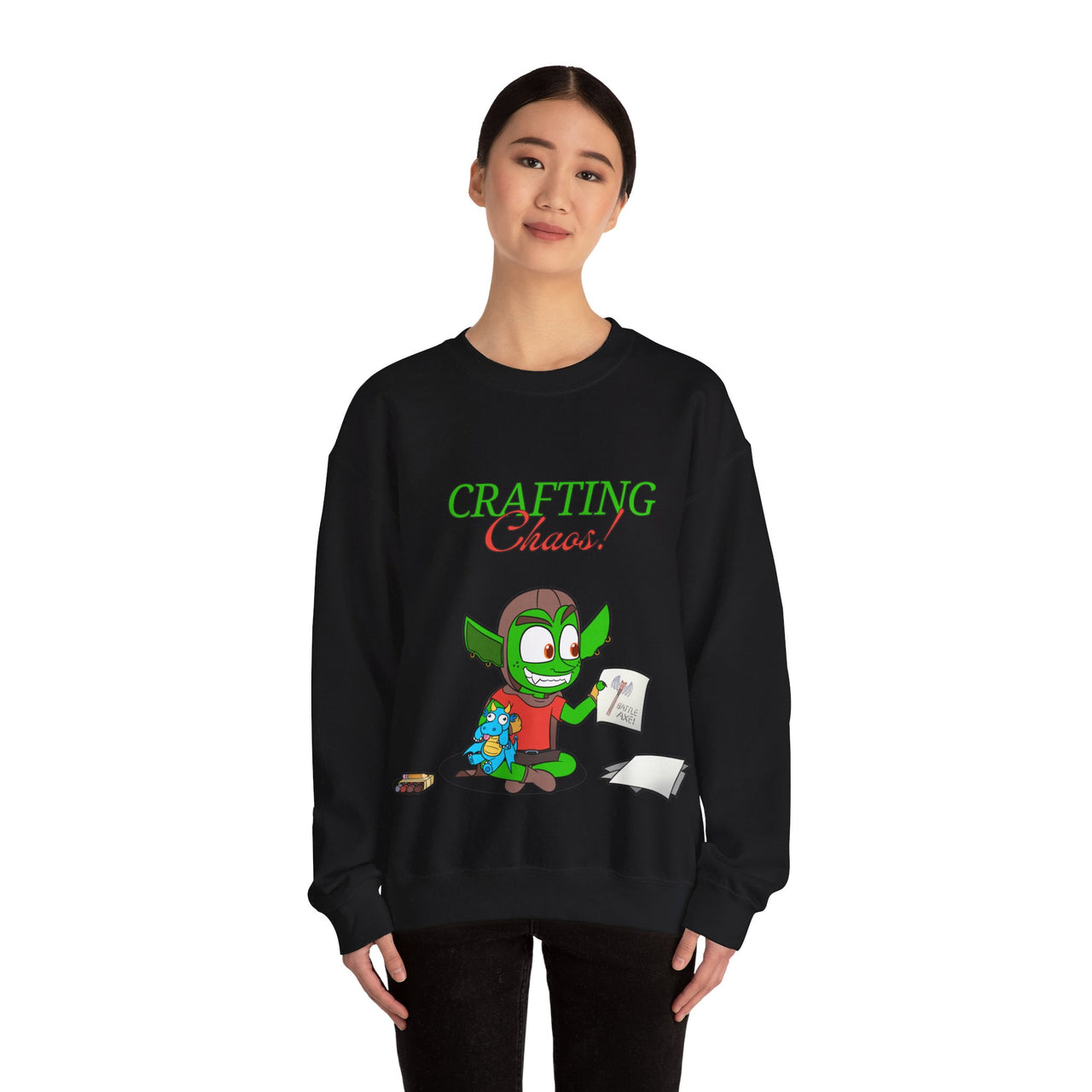 GobGob's Crafting Chaos Crewneck Sweatshirt