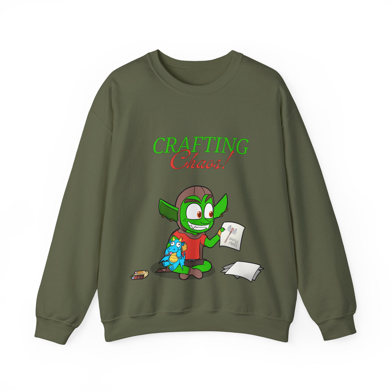 GobGob's Crafting Chaos Crewneck Sweatshirt