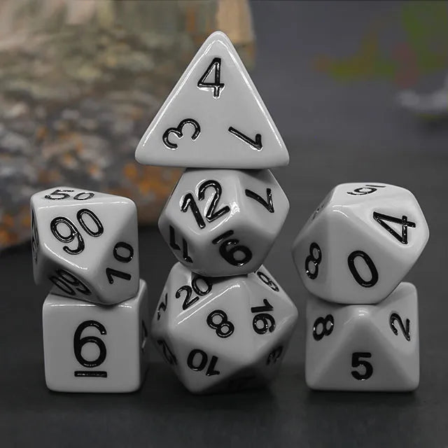 Metal Grey Opaque Dice