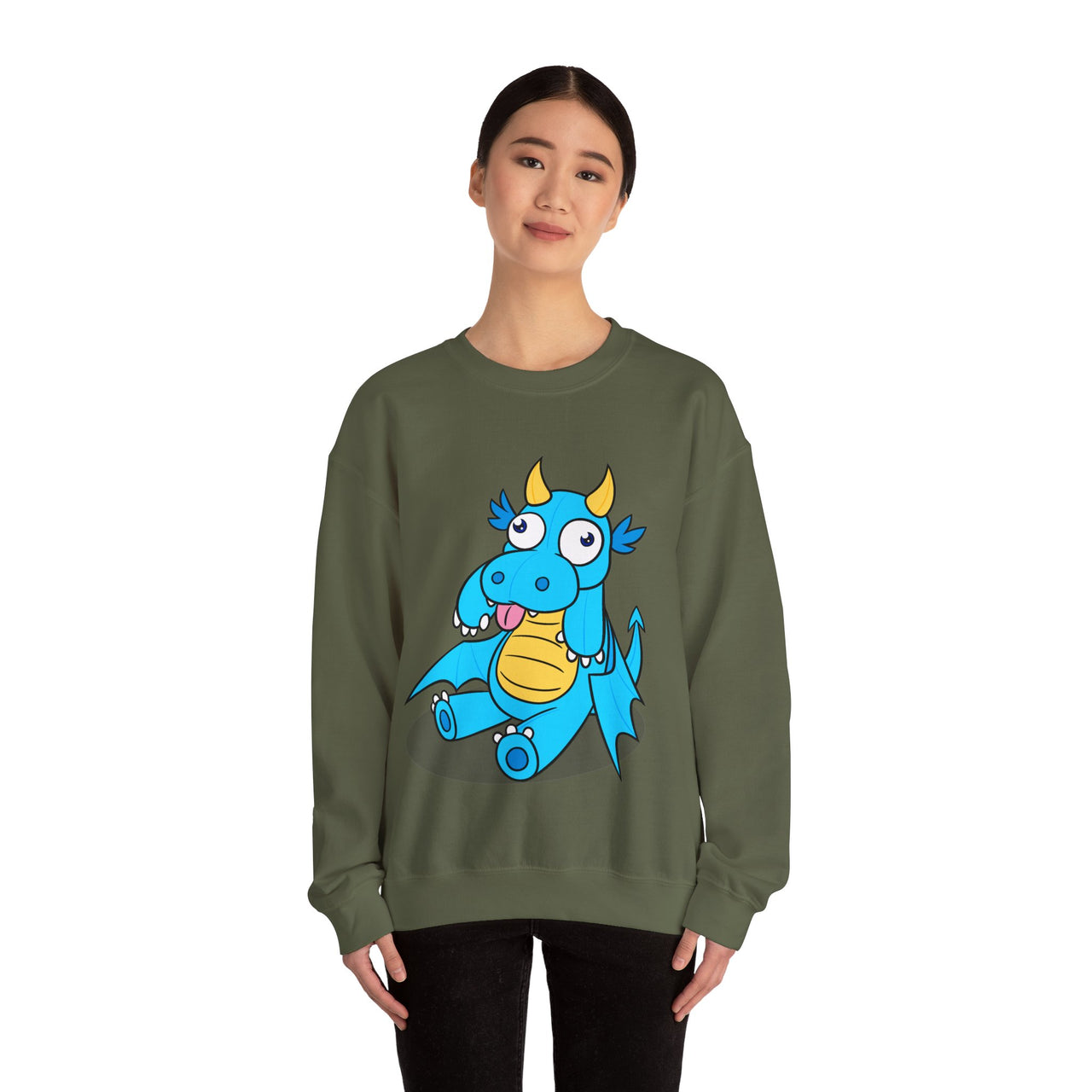 GobGob's Blue Dragon Crewneck Sweatshirt