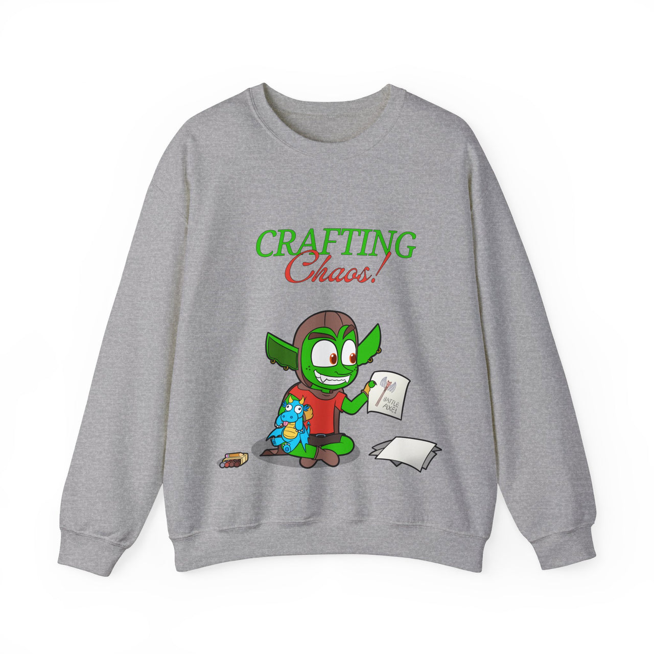 GobGob's Crafting Chaos Crewneck Sweatshirt