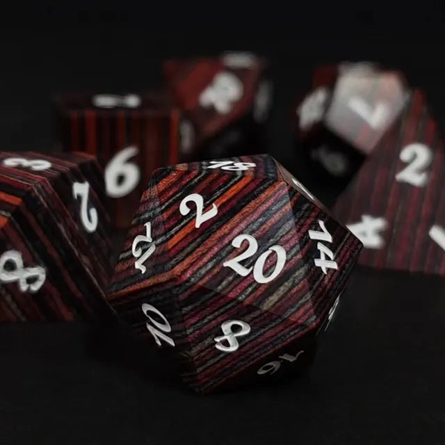 Rainbow Wooden Dice