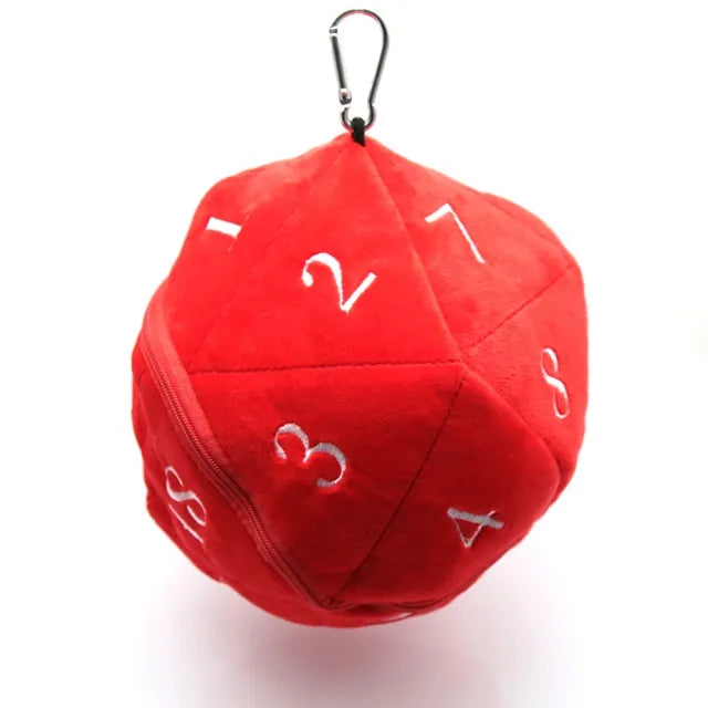 D20 Red Dice Bag